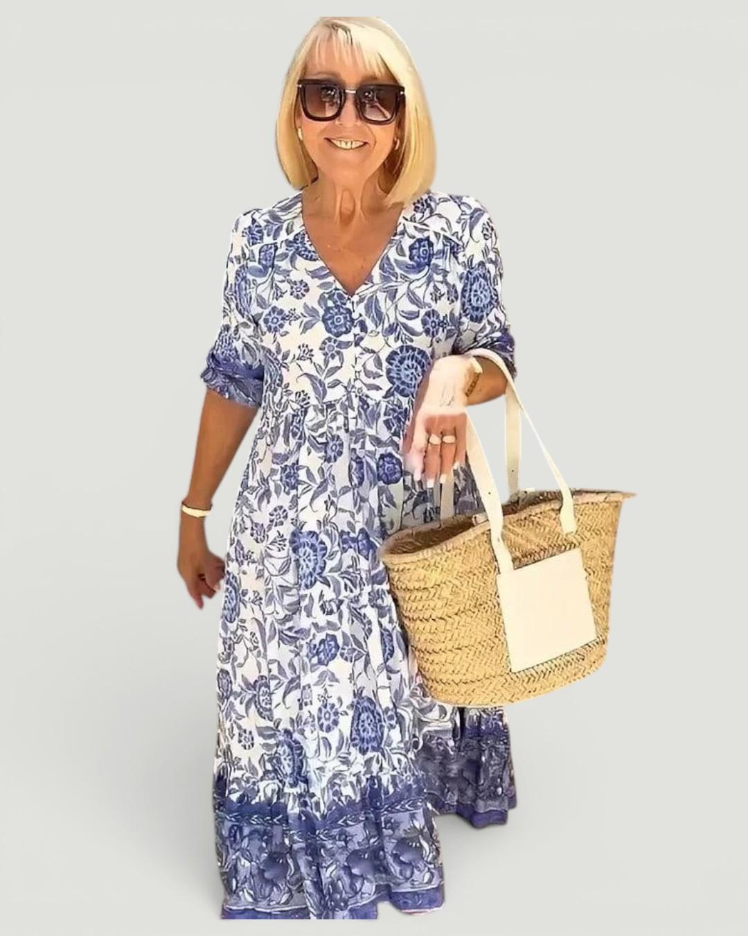 Rosetta™ V-Neck Bohemian Dress