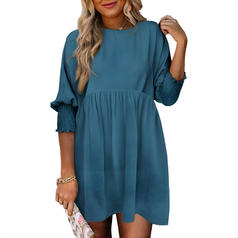 Dorothy™ Casual Crew Neck Loose Fit Mini Dress