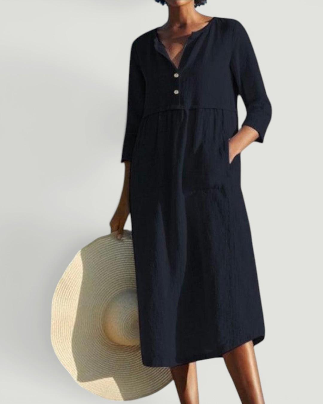 Beatrice™ Stylish Linen Dress