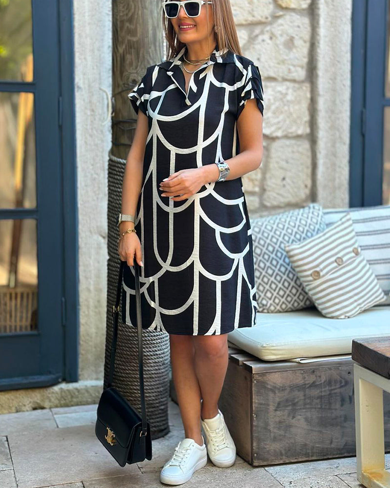 Maeve™  Geometric Polo Dress