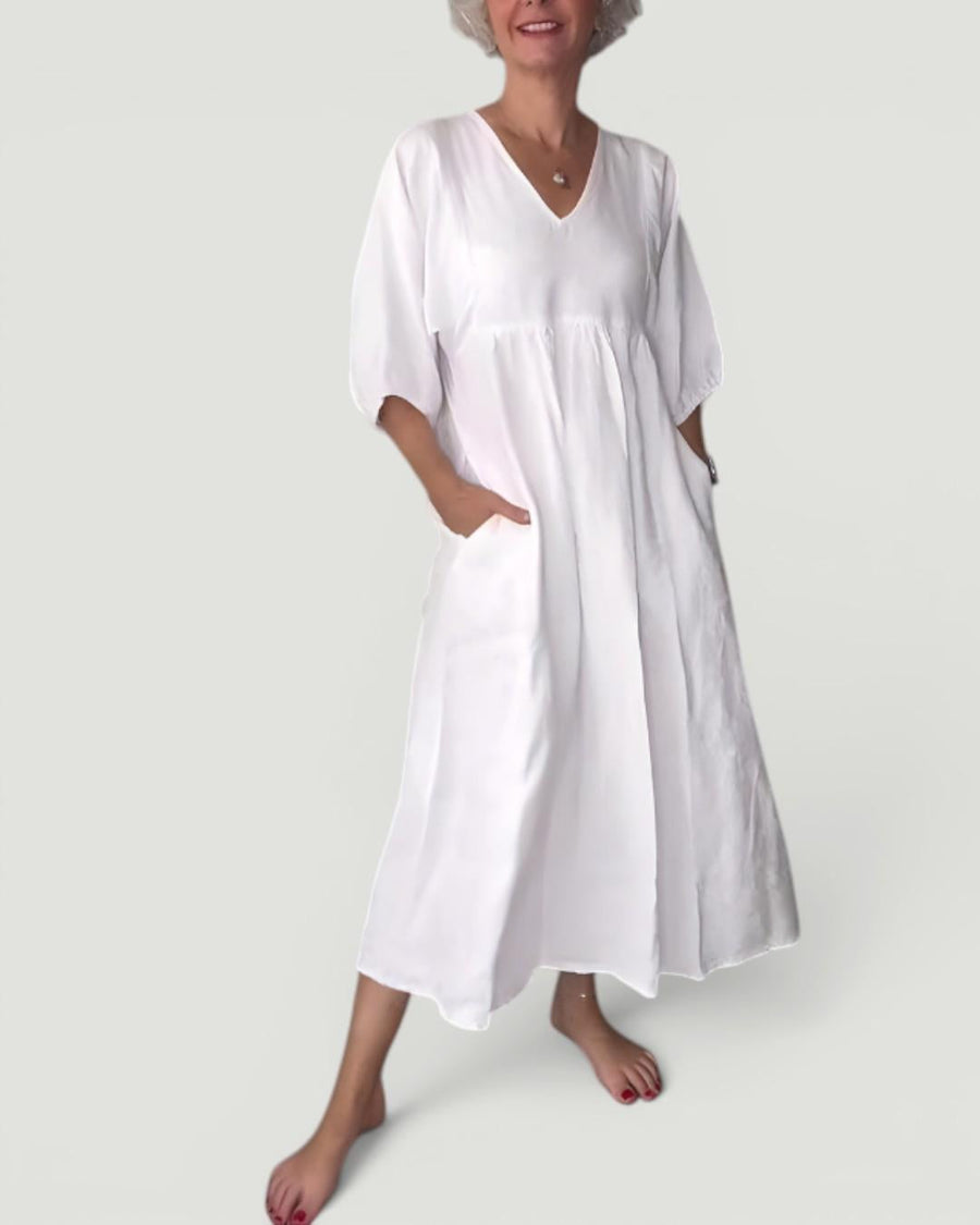 Daisy™ Elegance V-Neck Maxi Dress