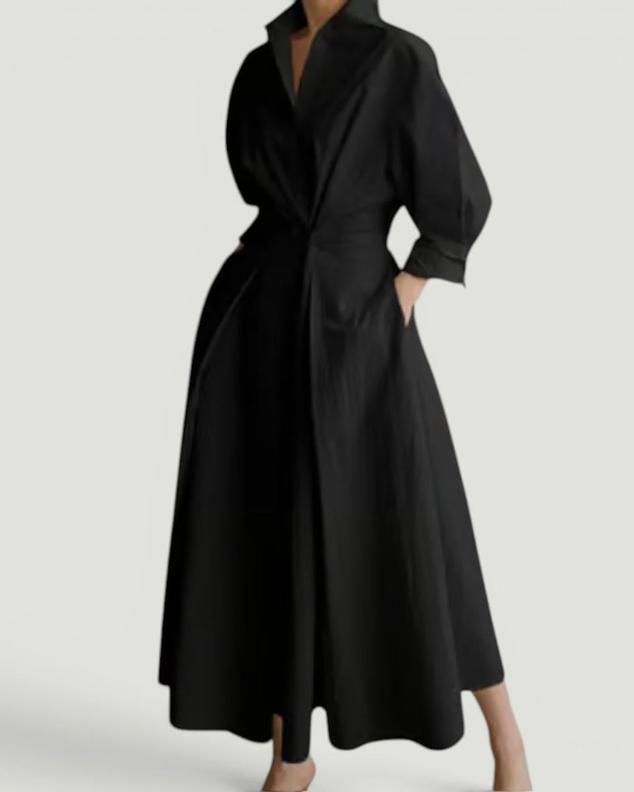 Faith™ Lapel Wrap Maxi Dress