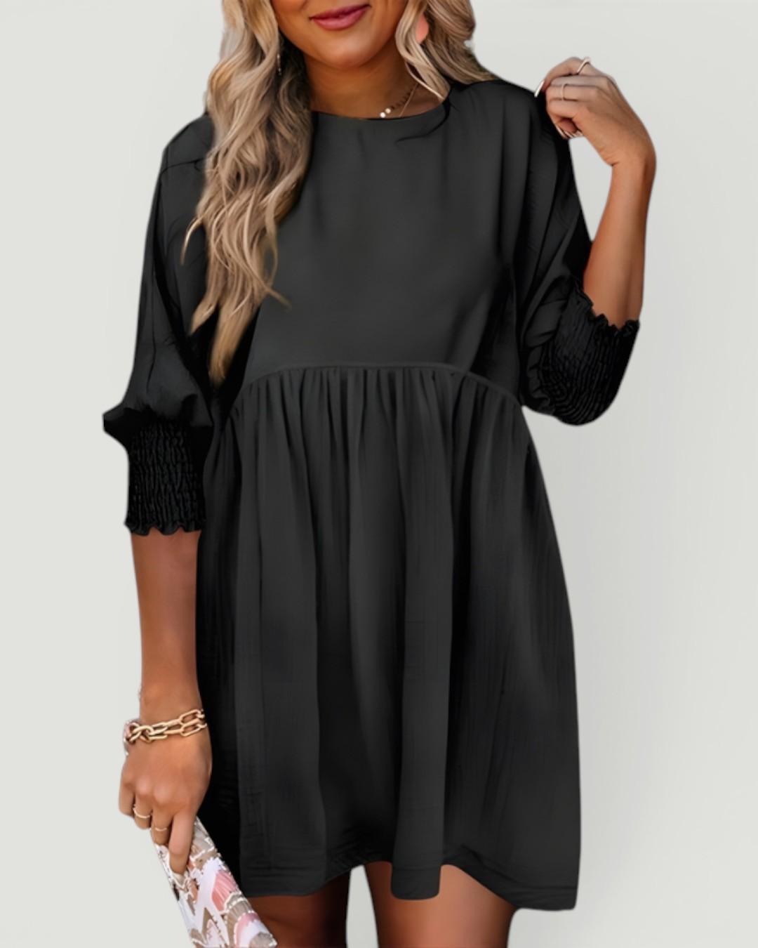 Dorothy™ Casual Crew Neck Loose Fit Mini Dress