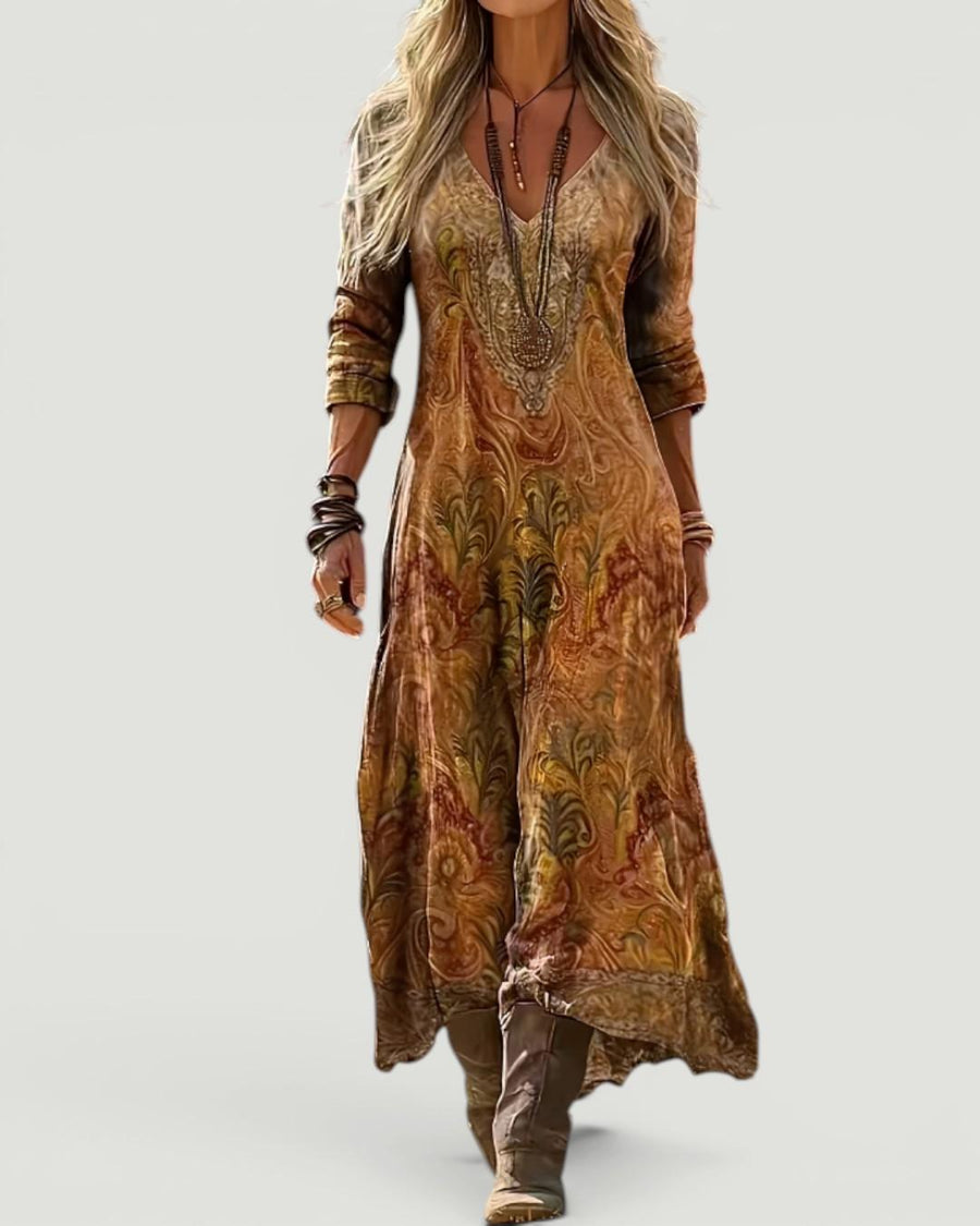 Valeria™ Bohemian Floral Maxi Dress