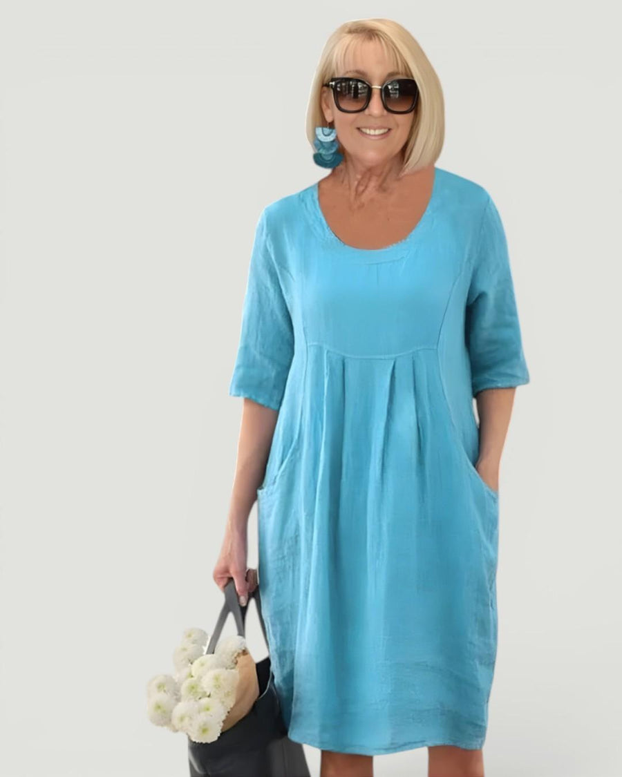 Elicia™  Relaxed Fit Dress With Pockets