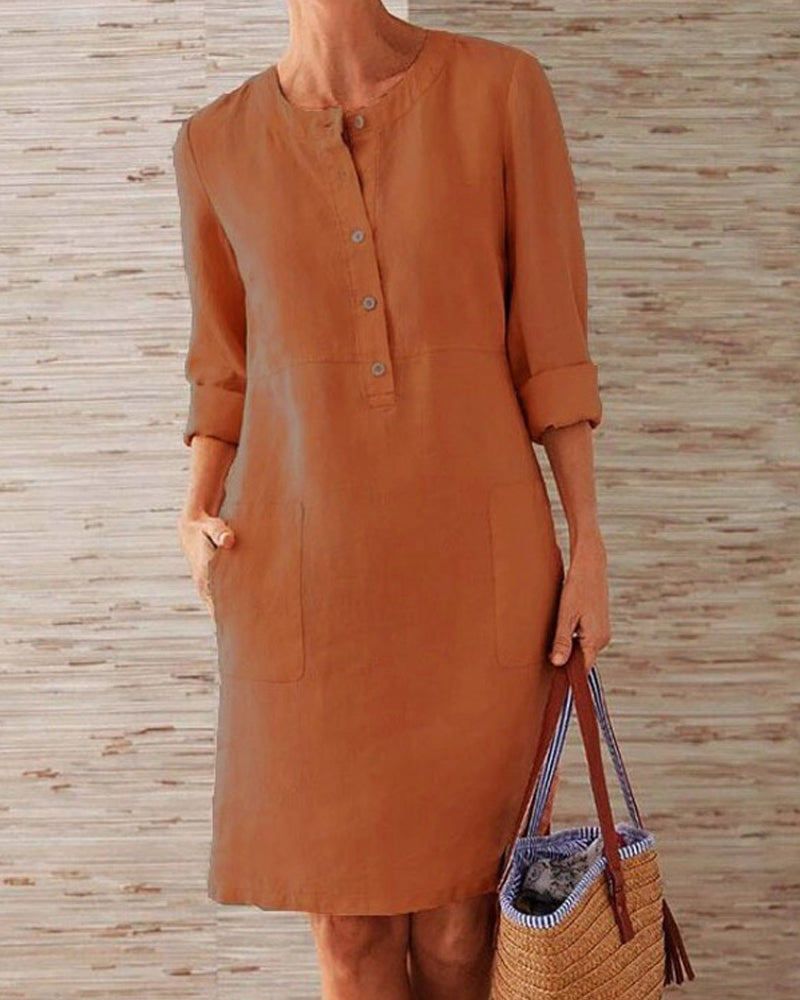 Daphne™  Elegant Plain Dress