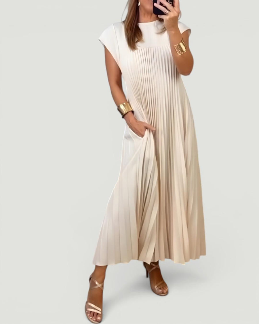 Callista™ Elegant Pleated Dress