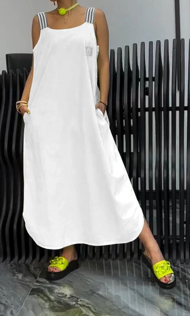 Carmen™ Cotton & Linen Suspender Dress