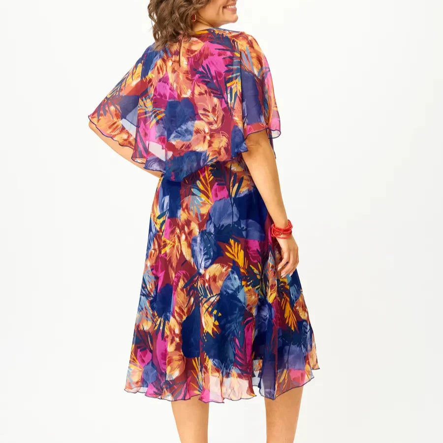 Halle™ Comfortable Belly Coverage Chiffon Dress