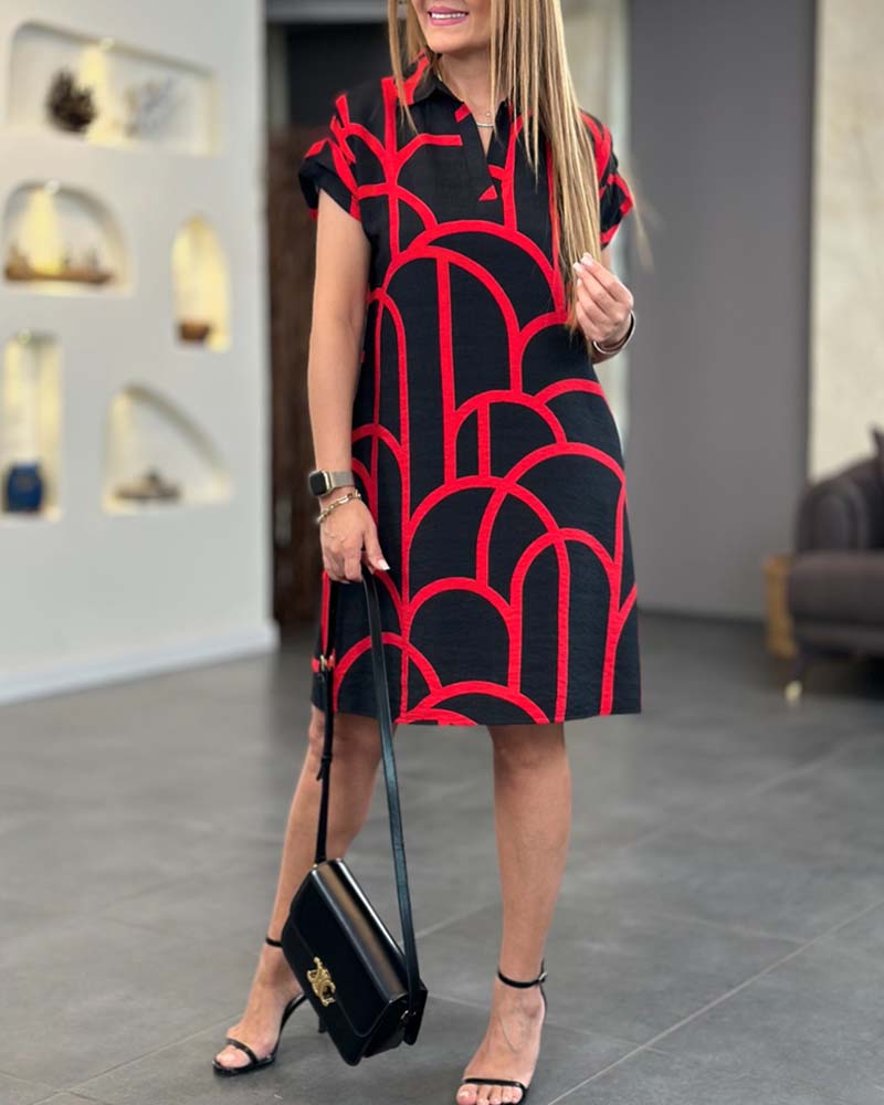 Maeve™  Geometric Polo Dress