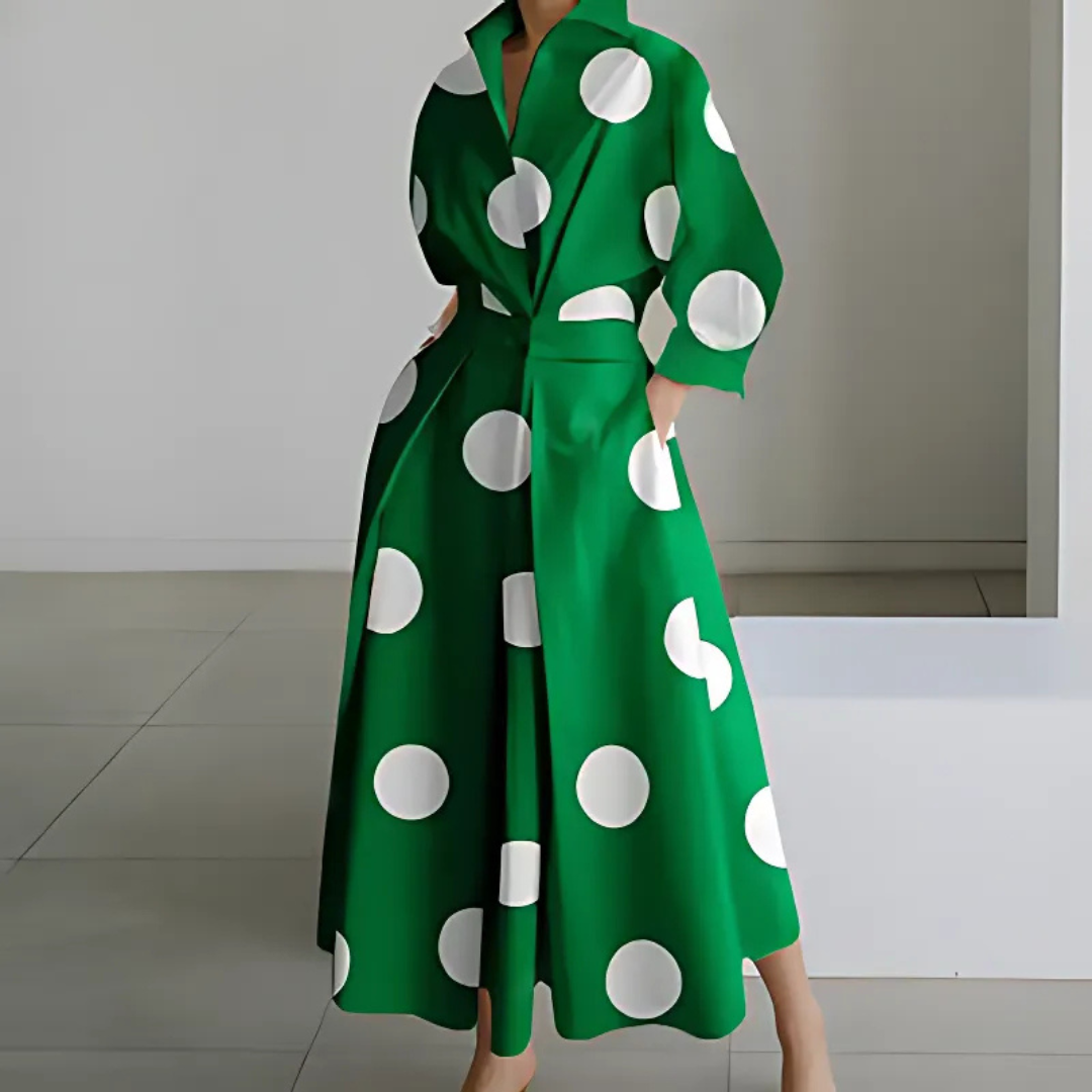 Faith™ Lapel Wrap Maxi Dress