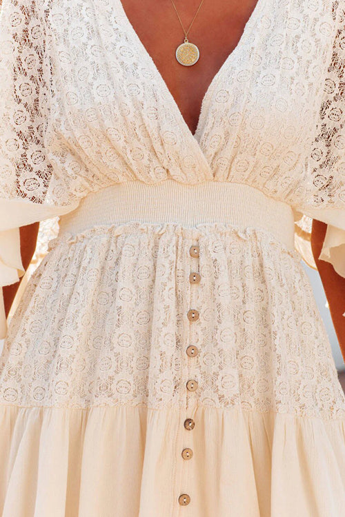 Laylia™ Lace V-Neck Mini Dress