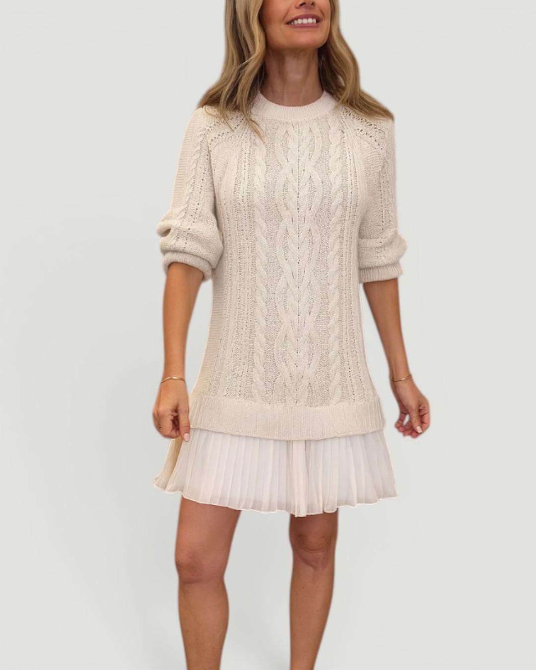 Elara™ Cashmere Blend Knit Dress