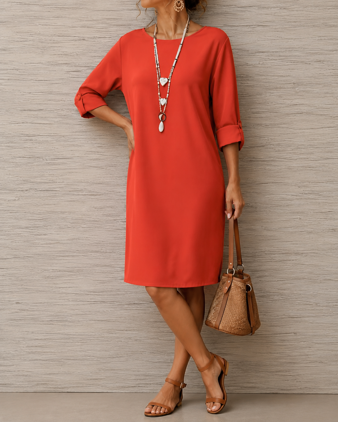 Luna™ Elegant Everyday Midi Dress