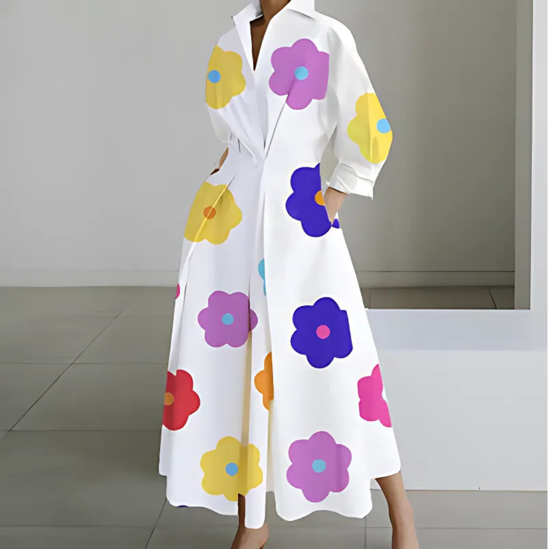 Faith™ Lapel Wrap Maxi Dress