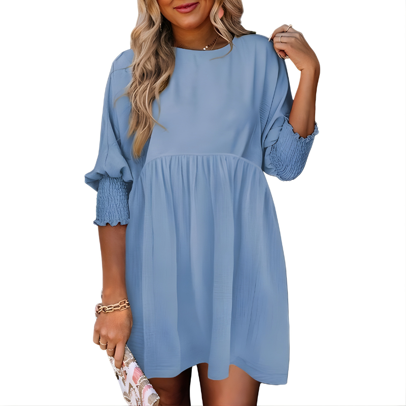 Dorothy™ Casual Crew Neck Loose Fit Mini Dress
