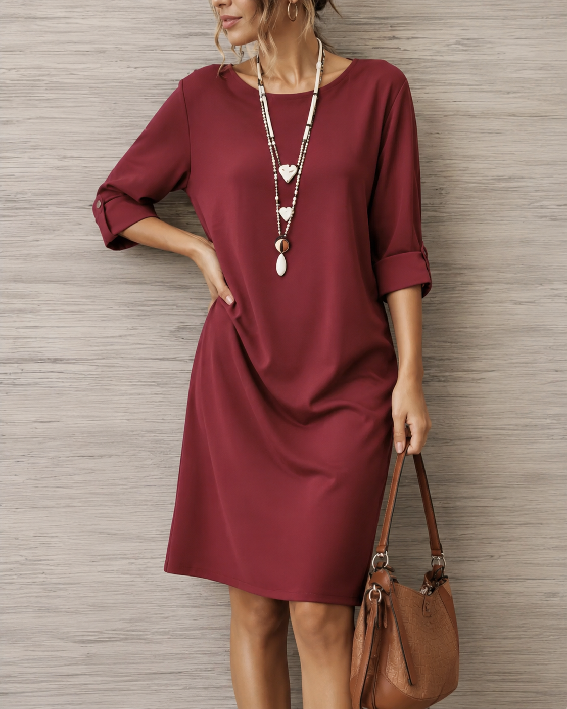 Luna™ Elegant Everyday Midi Dress