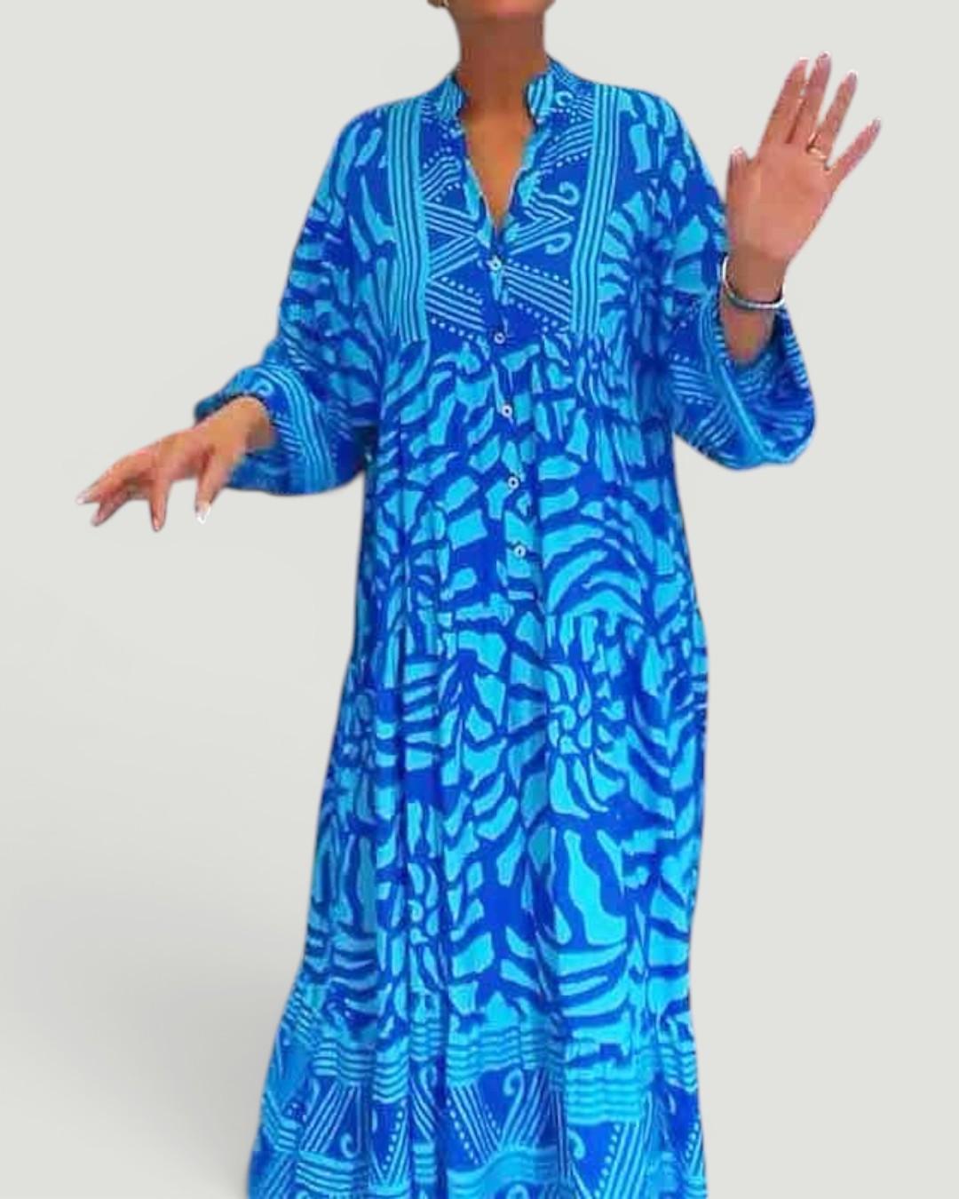 Jacinda™ Printed V-neck Dress