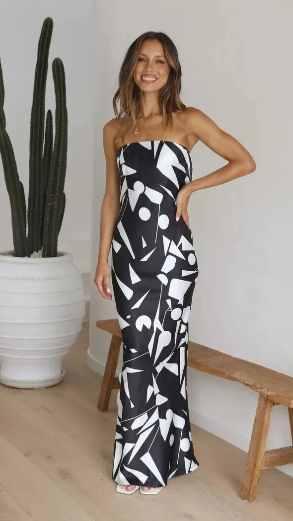 Grecia™  Stylish Strapless Maxi Dress