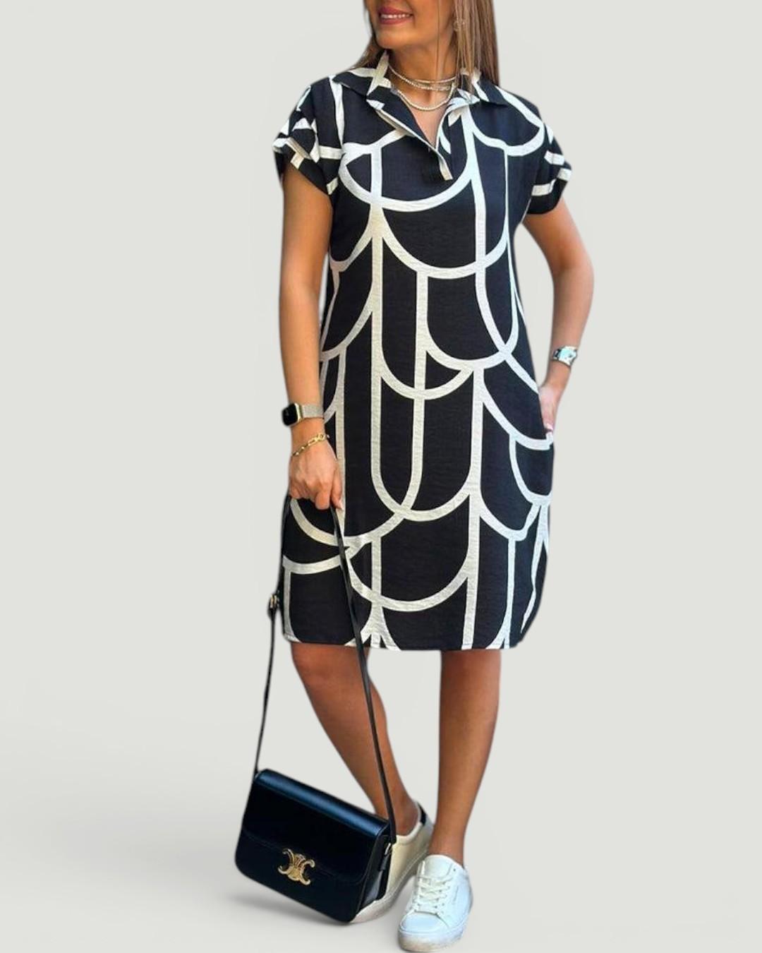 Maeve™  Geometric Polo Dress