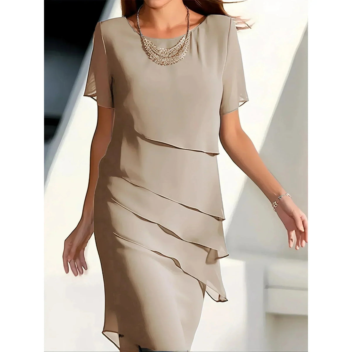 Nabila™ Flowy Tummy Covering Dress