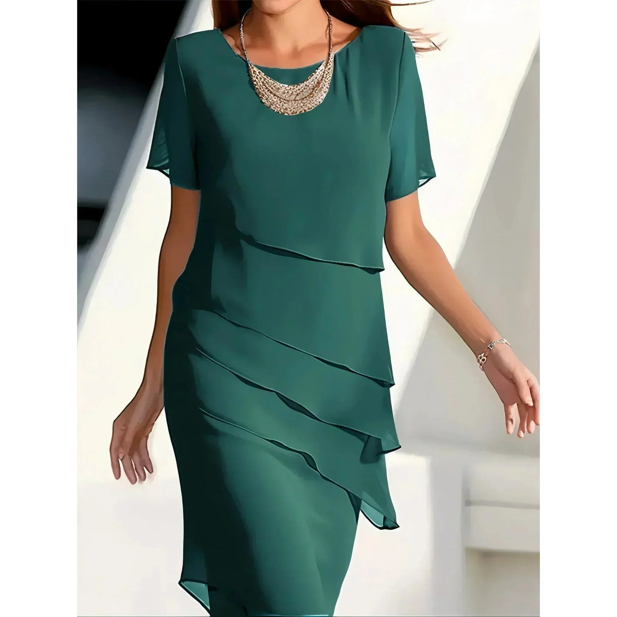 Nabila™ Flowy Tummy Covering Dress