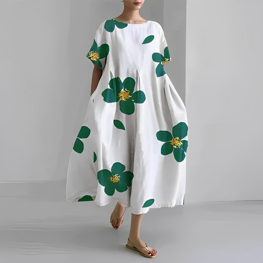 Selina™  Boho Floral Loose Dress