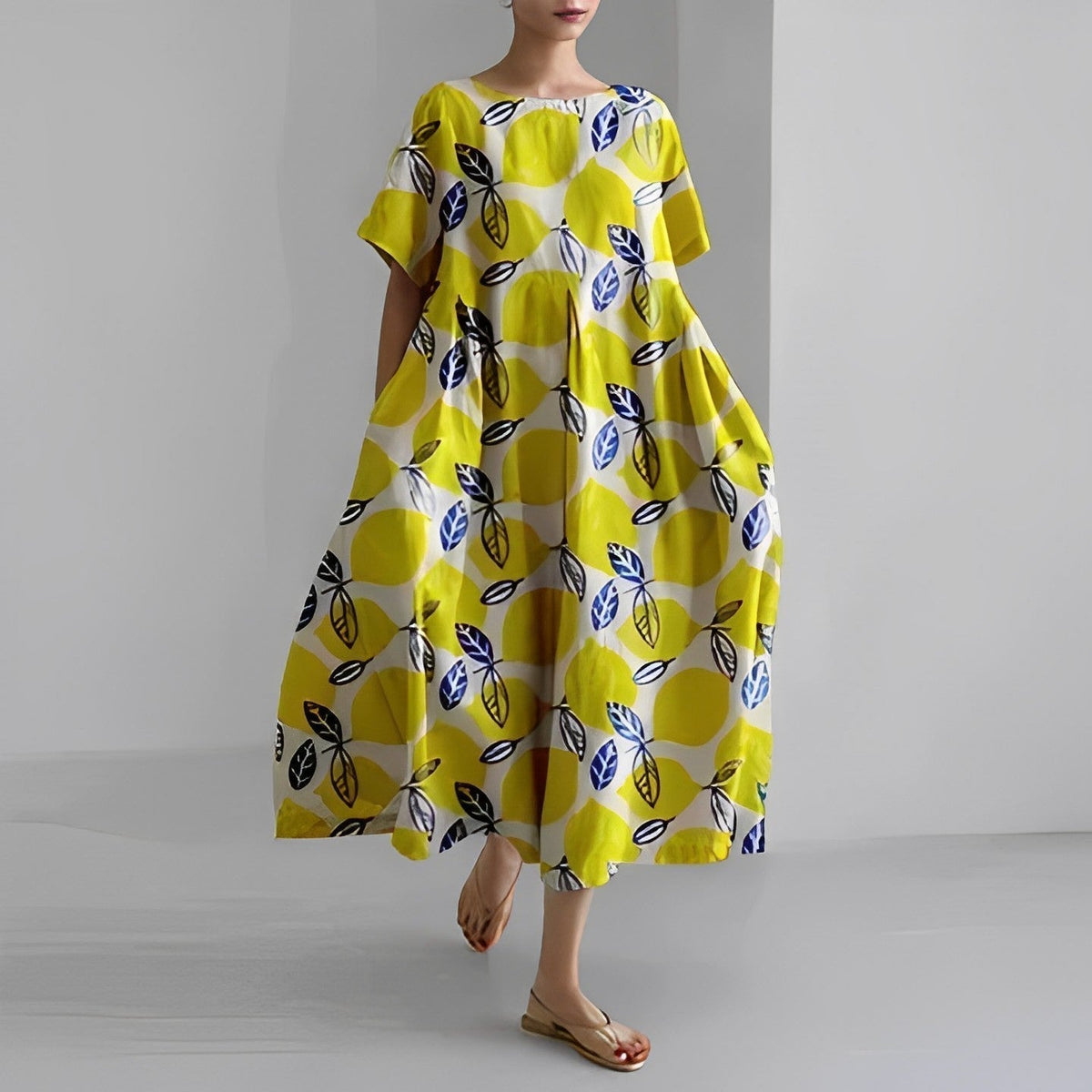 Selina™  Boho Floral Loose Dress