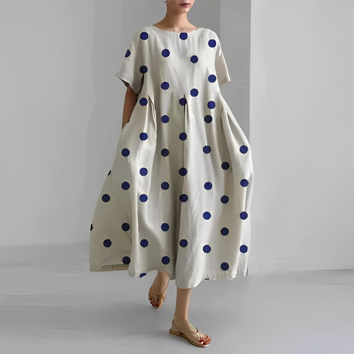 Selina™  Boho Floral Loose Dress