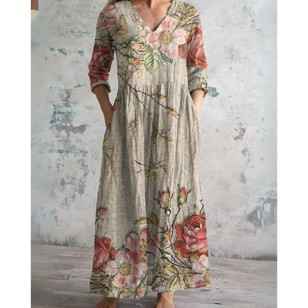 Emery™ Vintage Floral Maxi Dress