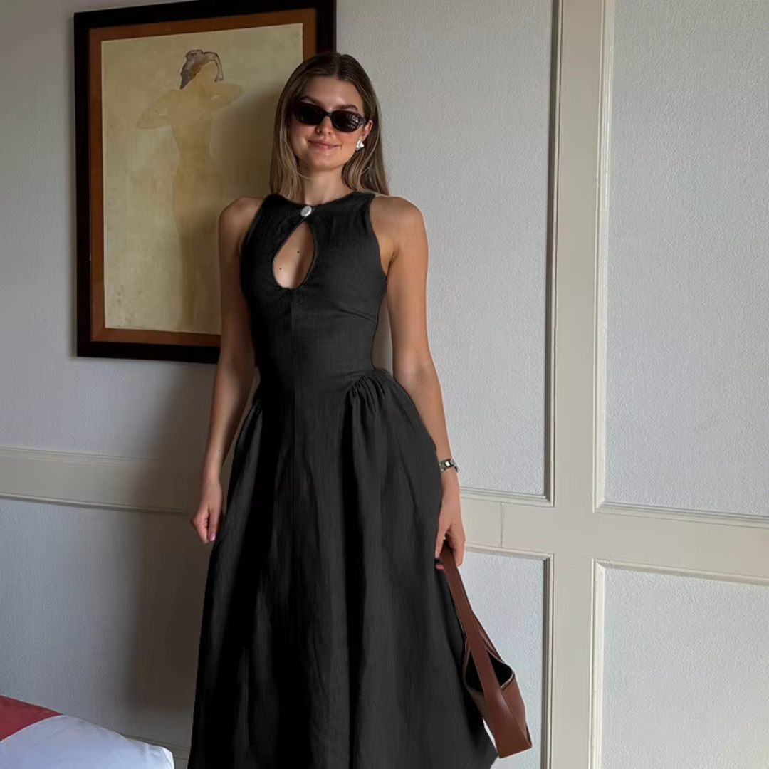 Giulia™ Linen Dress with 2 handy pockets