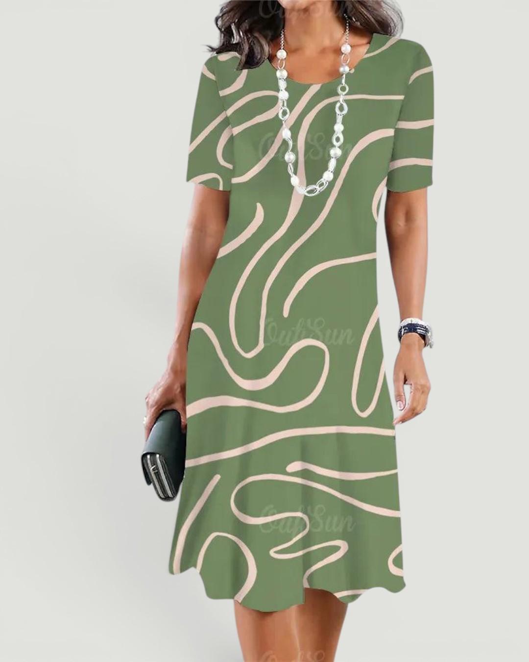 Sheila™ - Stylish Dress with Elegant Colour Patterns