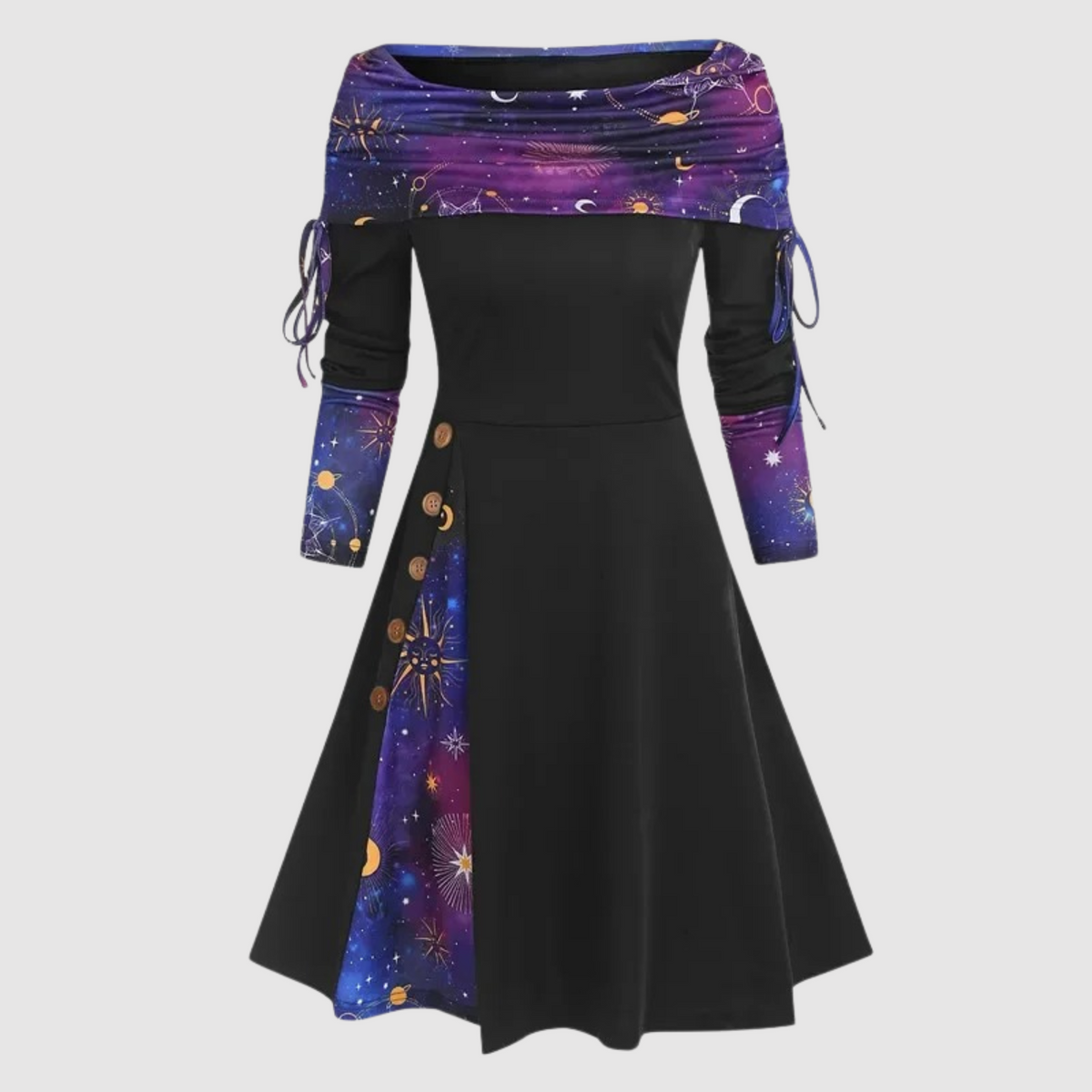 Molly™ Long-Sleeve Off-Shoulder Dress