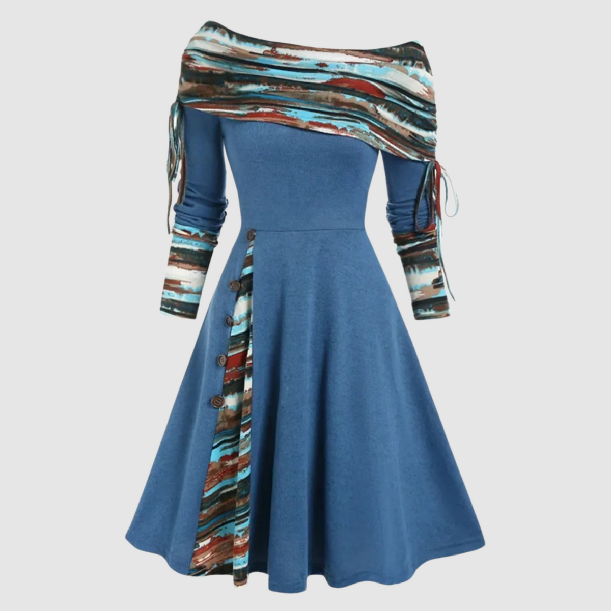 Molly™ Long-Sleeve Off-Shoulder Dress