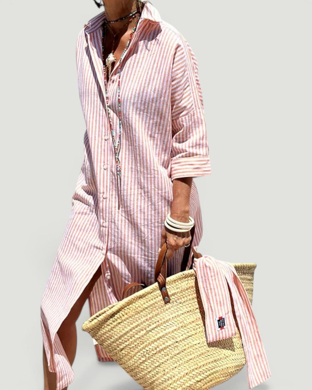 Elfrida™  Stylish Striped Dress