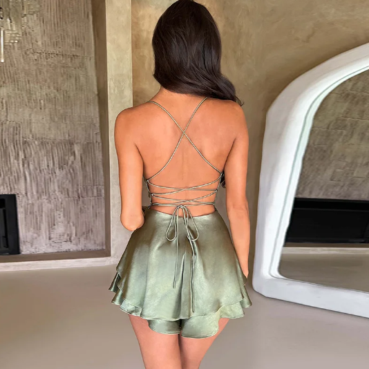 Gaby™  Elegant Satin Slip Dress