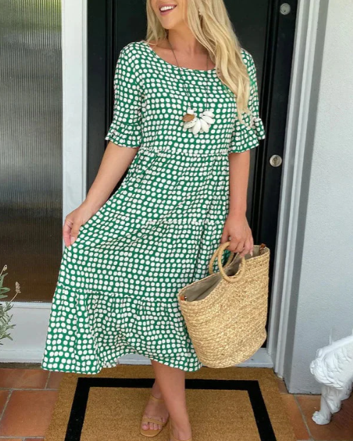 Julia™ Short-Sleeve Midi Dress
