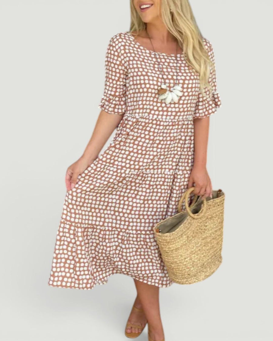 Julia™ Short-Sleeve Midi Dress
