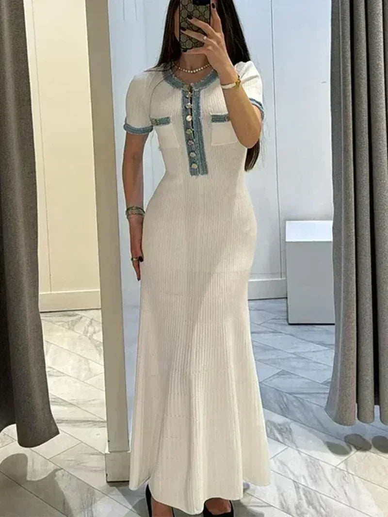 Ellie™ Knit & Denim Dress