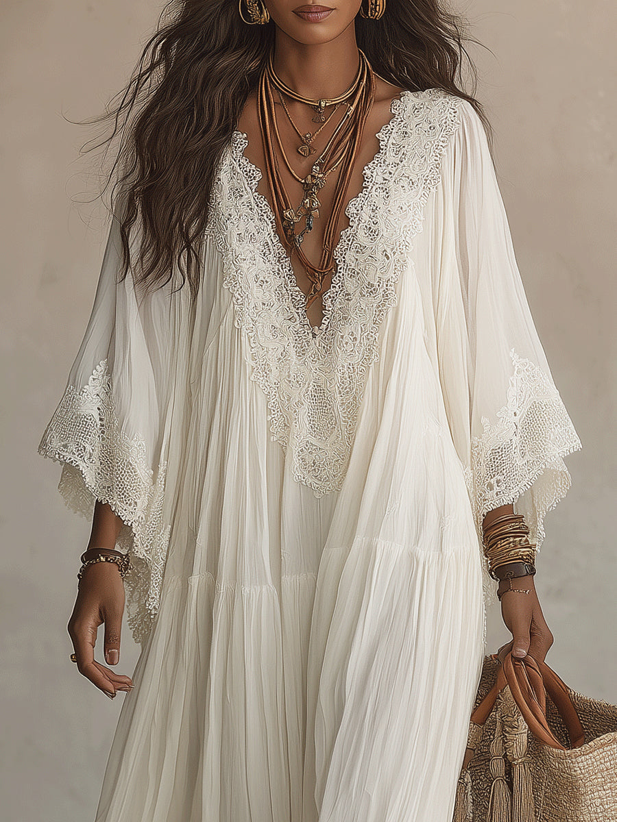 Iridessa™ Bohemian Lace Maxi Dress