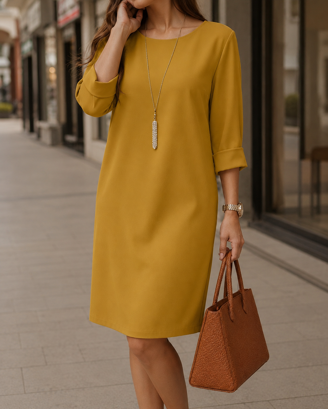 Luna™ Elegant Everyday Midi Dress