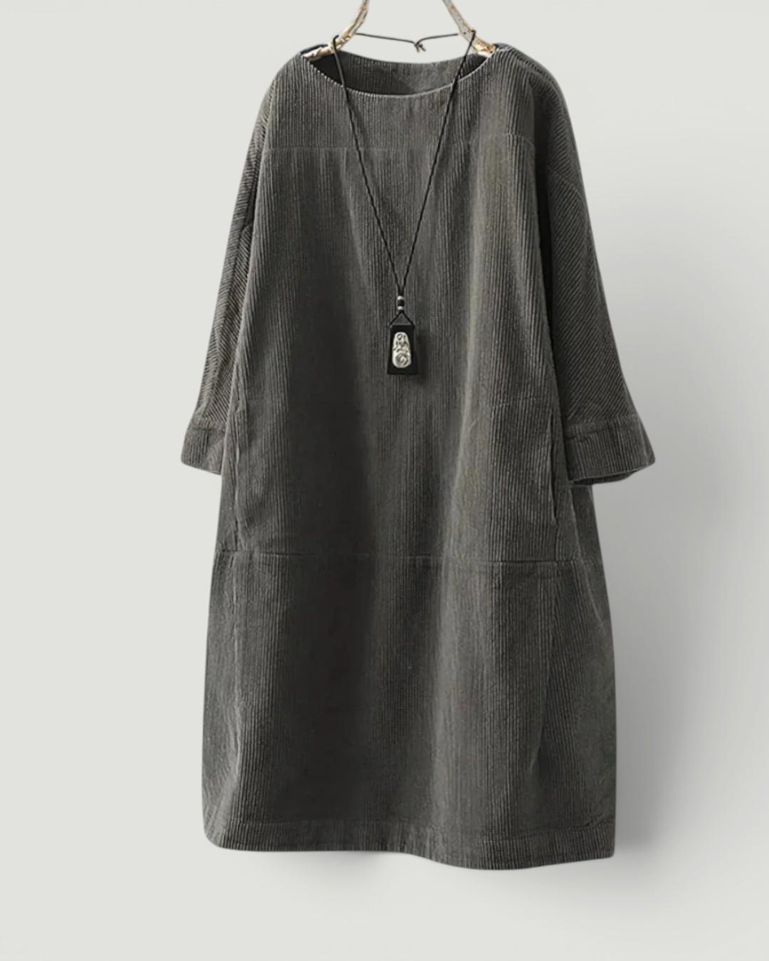 Anika™ Relaxed Corduroy Midi Dress