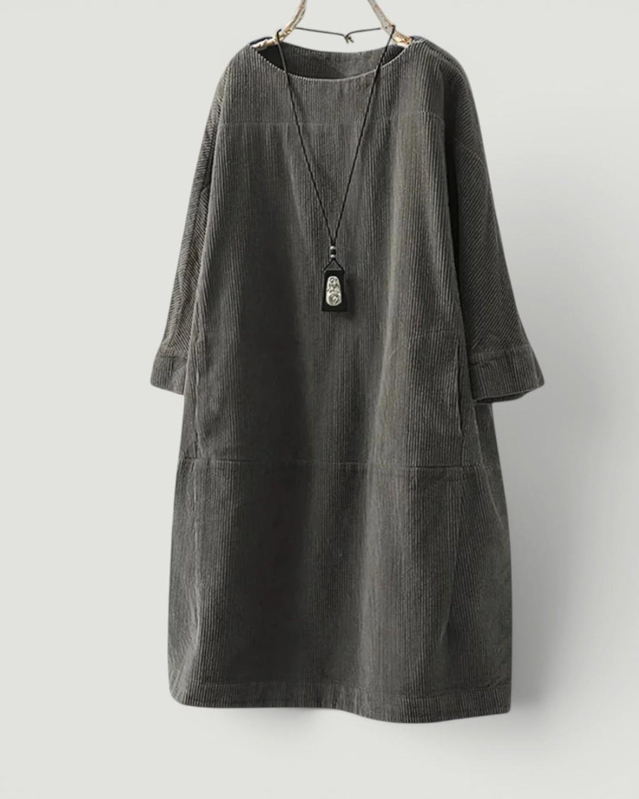Anika™ Relaxed Corduroy Midi Dress
