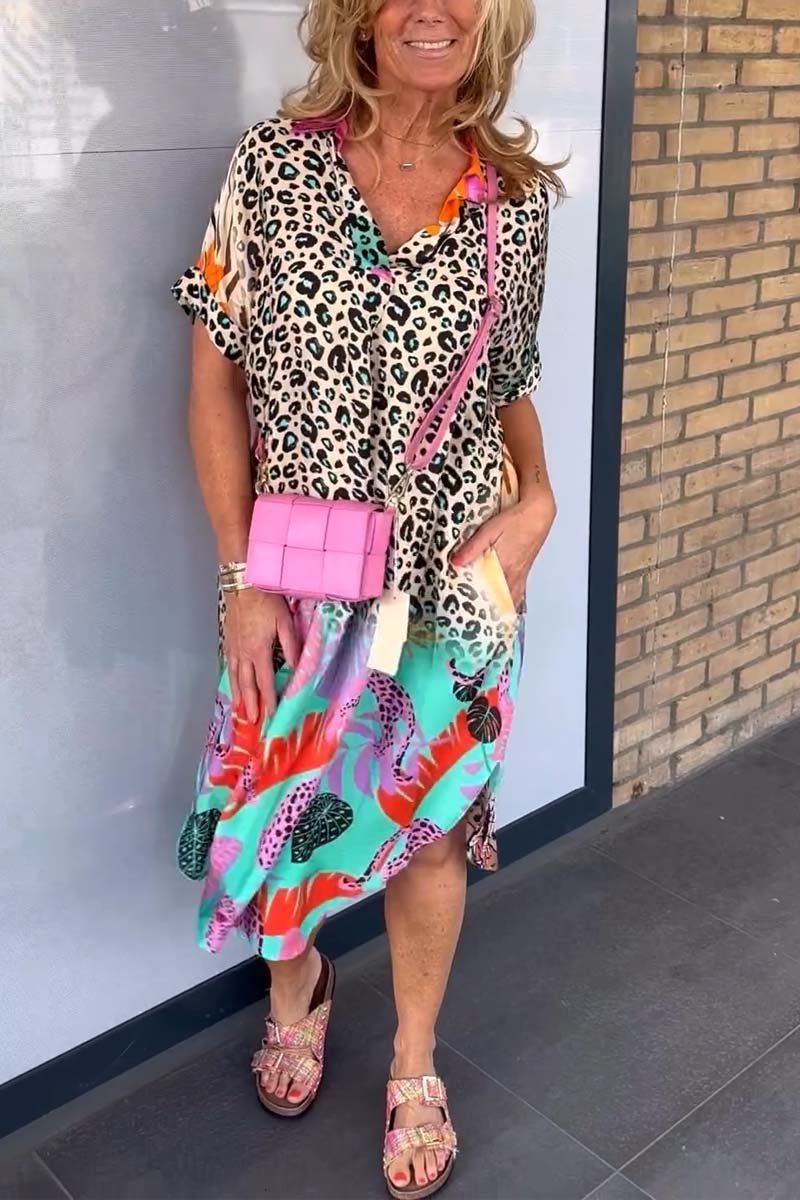 Freddie™  Chic Leopard Print Dress
