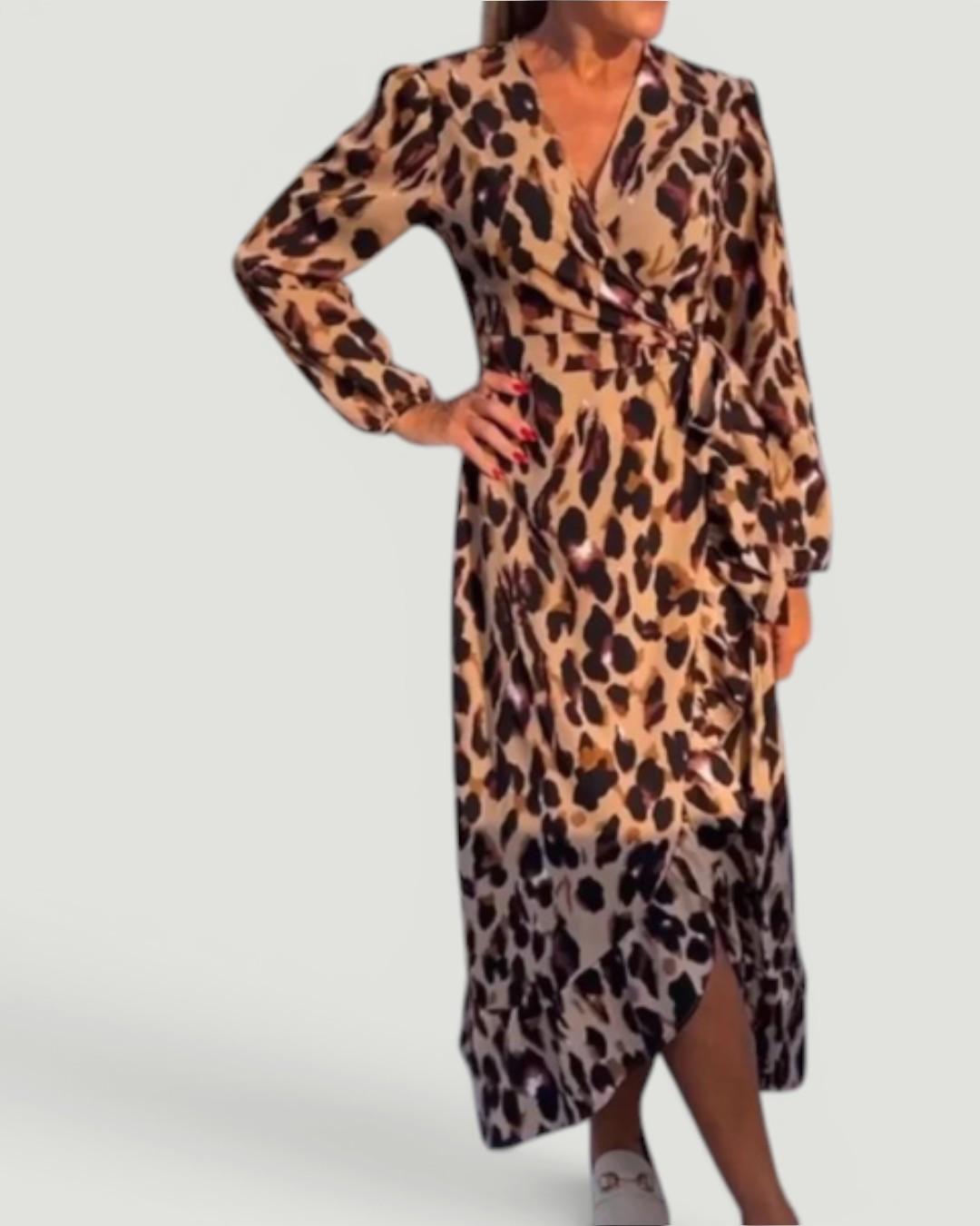 Lisandra™ - V-neck Wrap Dress