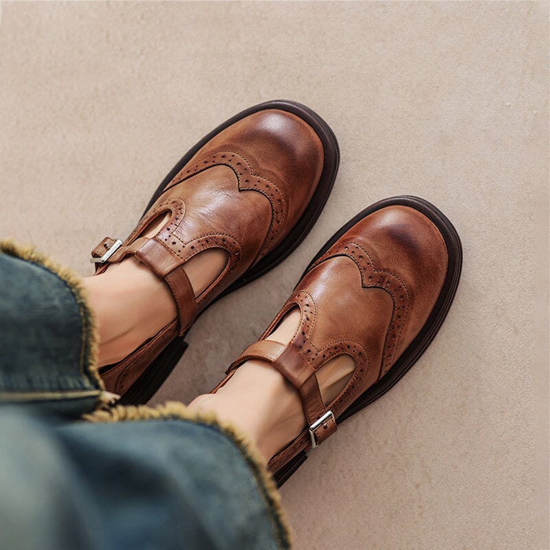 Edith | T-Strap Mary Jane Flats
