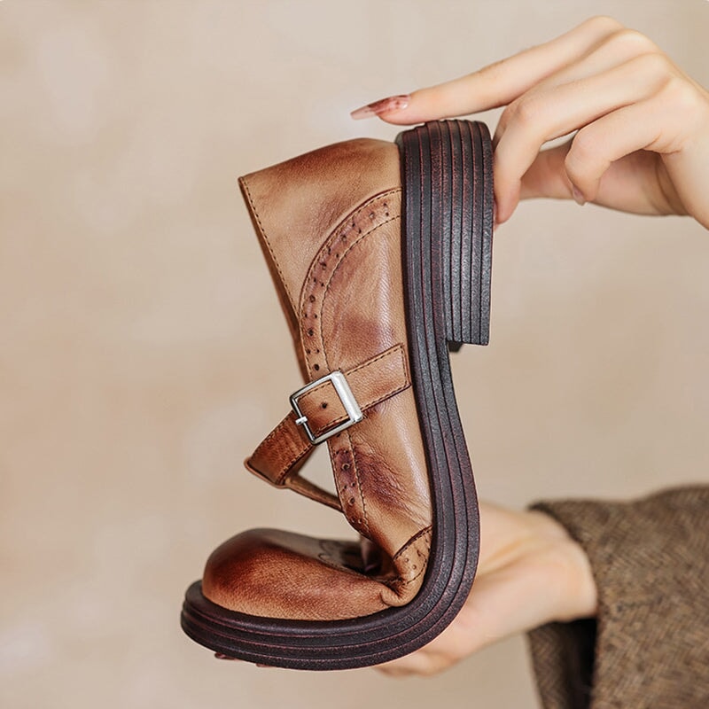 Edith | T-Strap Mary Jane Flats