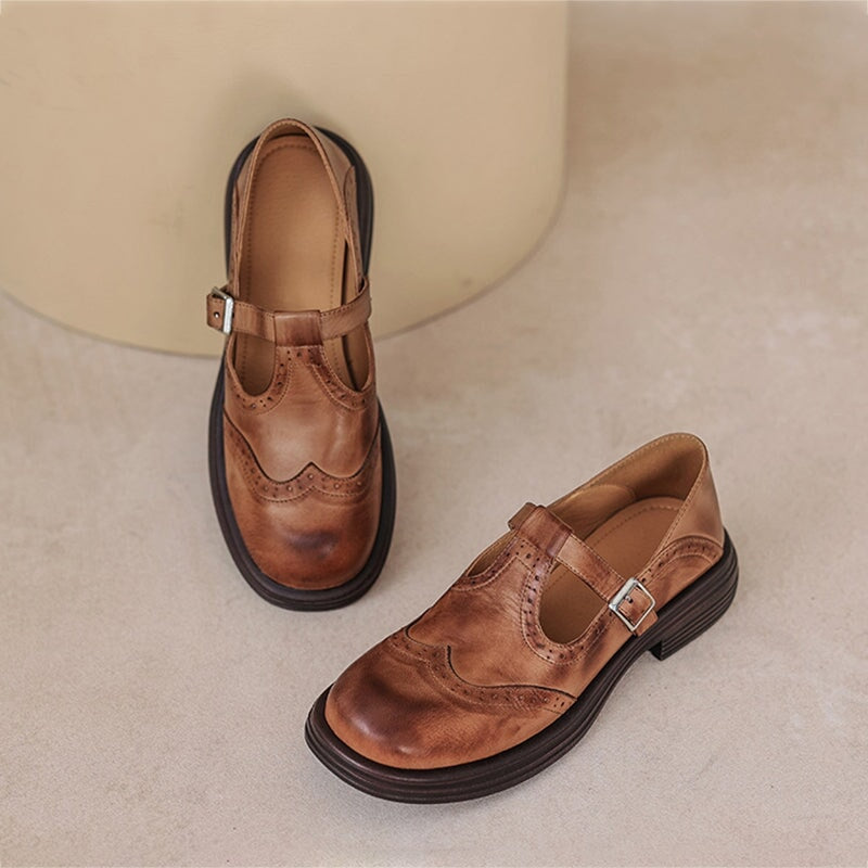 Edith | T-Strap Mary Jane Flats
