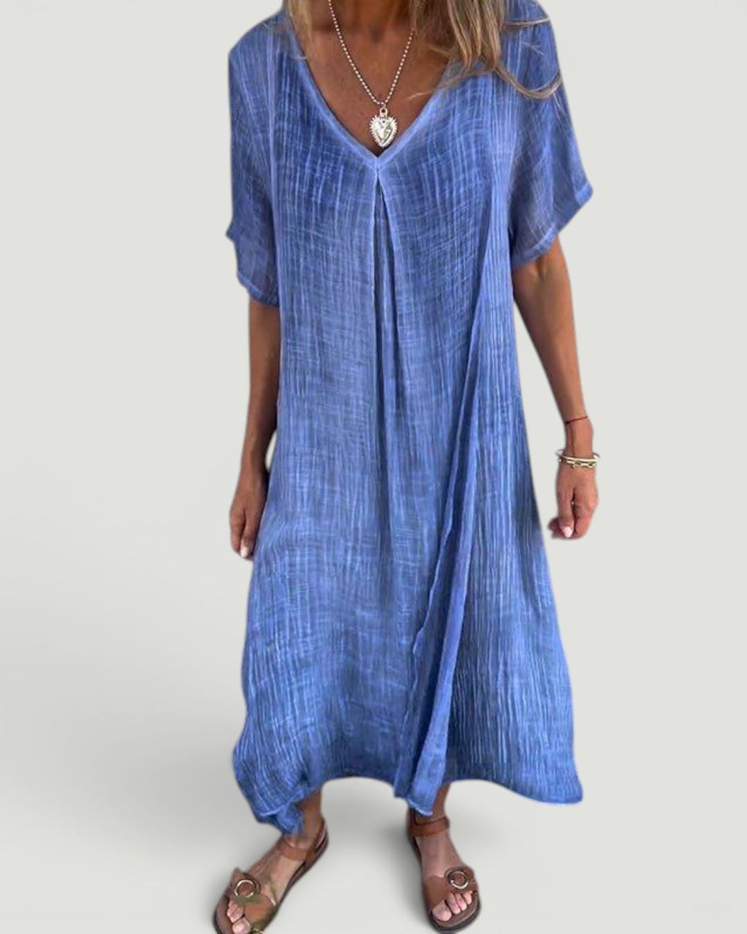 Enola™  Chic V-Neck Dress