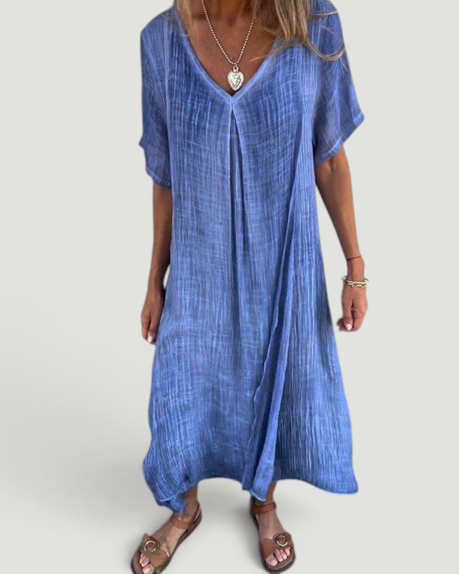 Enola™  Chic V-Neck Dress